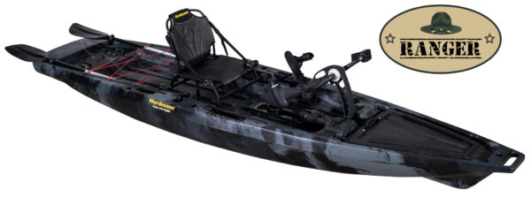 Nordmann® Ranger Angelkajak Sit on Top inkl. Zahnstangen-Pedalantrieb