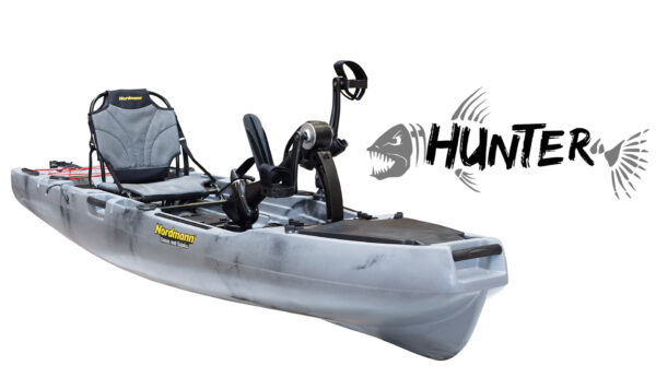 Nordmann® Hunter Angelkajak Sit on Top inkl. Zahnstangen-Pedalantrieb